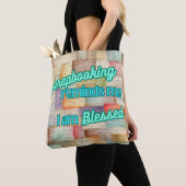 Scrapbooking herinnert me eraan dat ik gezegend be tote bag (Dichtbij)