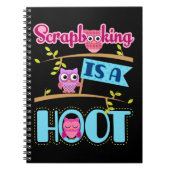 Scrapbooking is een Hoot Scrapbooker Scrapbook Notitieboek (Voorkant)