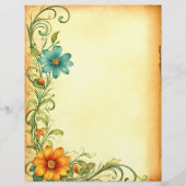 Scrapbooking Junkjournal Vintage Blumen Rahmen (Achterkant)