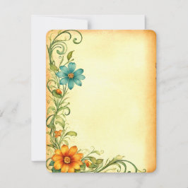 Scrapbooking Junkjournal Vintage Blumen Rahmen RSVP Kaartje