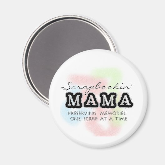 Scrapbooking Mama Tshirts en geschenken Magneet (Voorkant / Achterkant)