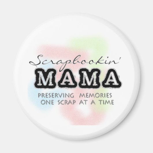 Scrapbooking Mama Tshirts en geschenken Magneet (Voorkant)