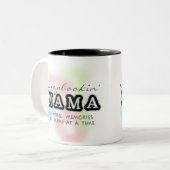 Scrapbooking Mama Tweekleurige Koffiemok (Voorkant links)