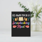 Scrapbooking Mood Funny Crafty Art Lover Briefkaart (Staand voorkant)