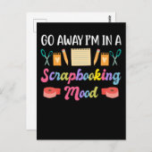 Scrapbooking Mood Funny Crafty Art Lover Briefkaart (Voorkant / Achterkant)