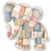 Scrapbooking Olifant Sticker (Voorkant)