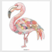 Scrapbooking Roze Flamingo Sticker (Vel)