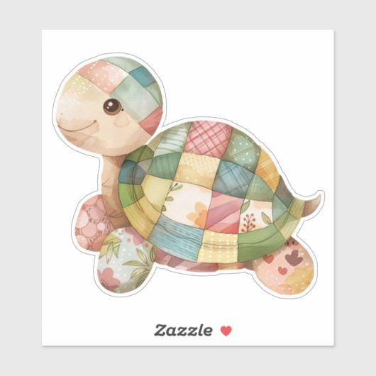 Scrapbooking Schildpad Sticker (Vel)