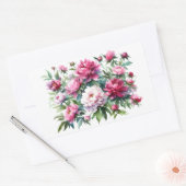 Scrapbooking Sticker Waterverf pioenen (Envelop)