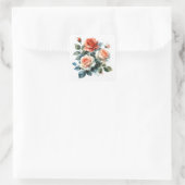 Scrapbooking Sticker Waterverf Rozen (Tas)