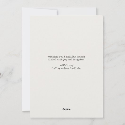 Scrapbooking Vakanties | Gingham Frame foto Feestdagenkaart (Achterkant)