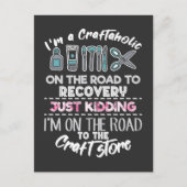 Scrapbooking-verslaving Handgemaakte Craftaholic S Briefkaart (Voorkant)