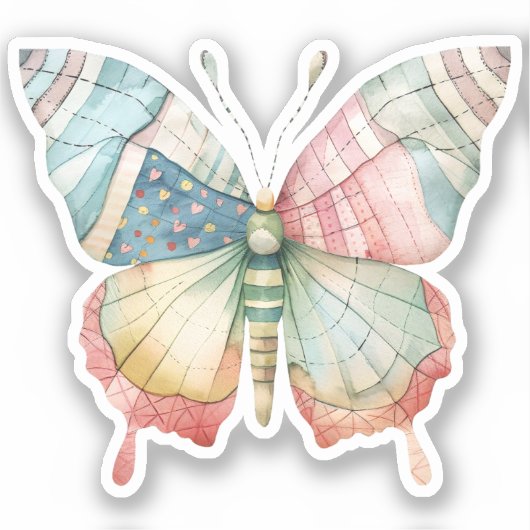 Scrapbooking Vlinder Sticker (Voorkant)