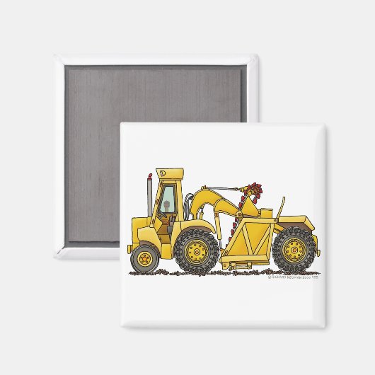 Scraper Dirt Mover Graafmachine Bouwmagneten Magneet (Voorkant / Achterkant)