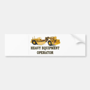 SCRAPER EARTH MOVER BUMPERSTICKER