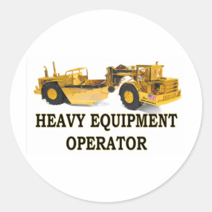 SCRAPER EARTH MOVER RONDE STICKER