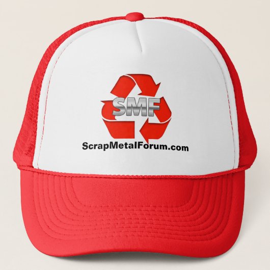 ScrapMetalForum.com Branded Trucker Hat Trucker Pet (Voorkant)