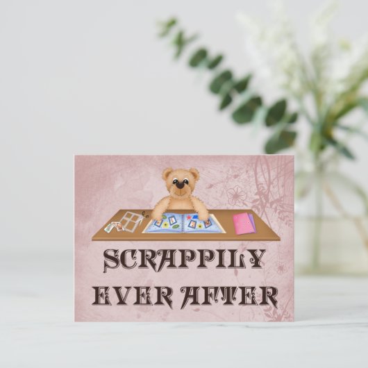 Scrappily Ever After Briefkaart (Staand voorkant)