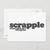 Scrapple Squeal Briefkaart (Voorkant / Achterkant)