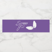 Scrappy Girl Waterfles Etiket (Enkel label)