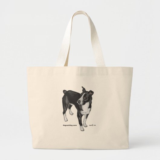 scrappydoo_300, dogeachday.com grote tote bag (Voorkant)