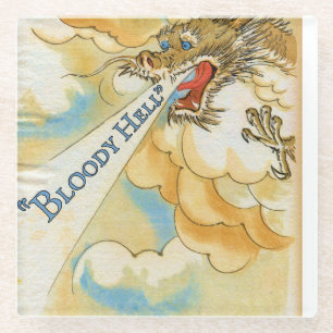 Scrared Dragon Glazen Onderzetter