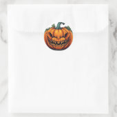Scrary pompoen, Halloween Sticker (Tas)