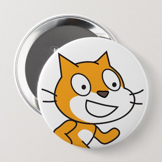 Scratch Cat Button (Voorkant /achterkant)
