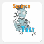 Scratch dat vierkante sticker (Voorkant)