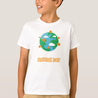 Scratch Day Wereldbol Shirt (Kinder)