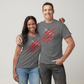 Scratch de kat grappig t-shirt (Unisex)