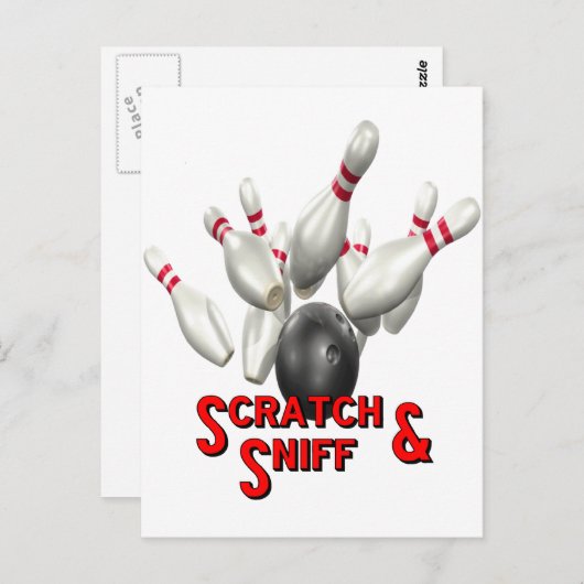 Scratch en Sniff Briefkaart (Voorkant / Achterkant)