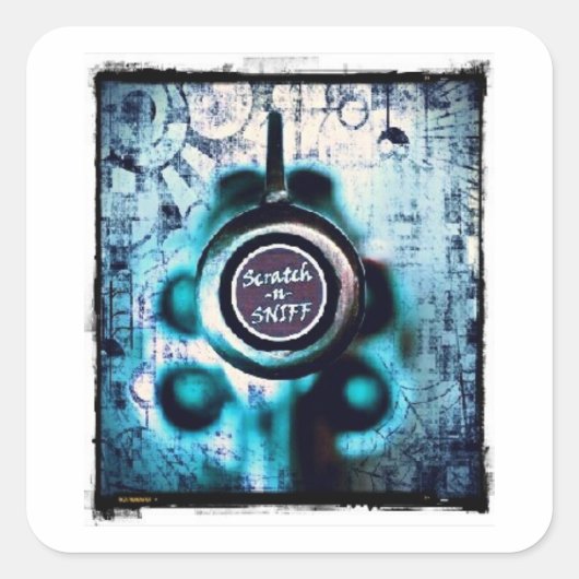 Scratch en Sniff Vierkante Sticker (Voorkant)