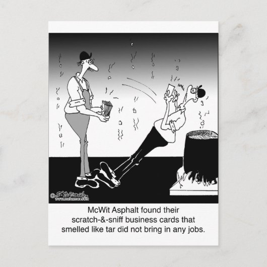 Scratch- en Sniff-Visitekaartjes Briefkaart (Voorkant)