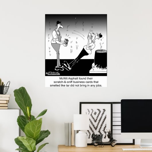 Scratch- en Sniff-Visitekaartjes Poster (Thuiskantoor)