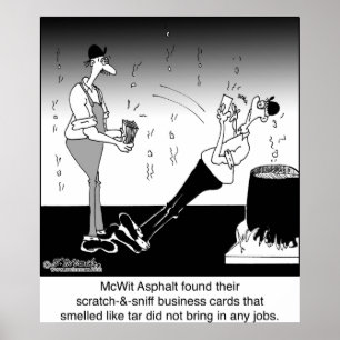 Scratch- en Sniff-Visitekaartjes Poster