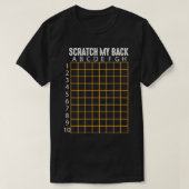 Scratch My Back Funny Back Scratcher Scratching T-shirt (Design voorkant)