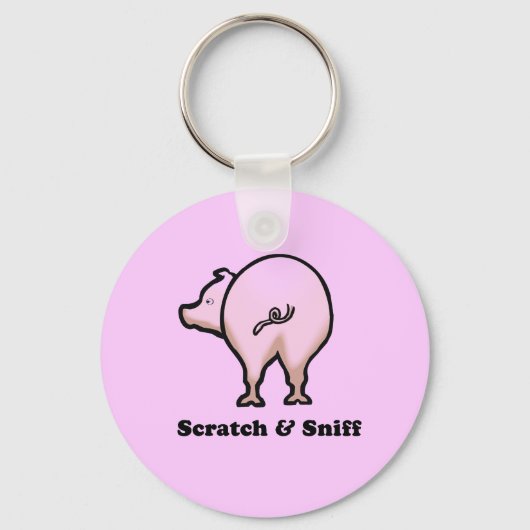 Scratch n Sniff baby t-shirt Sleutelhanger (Voorkant)