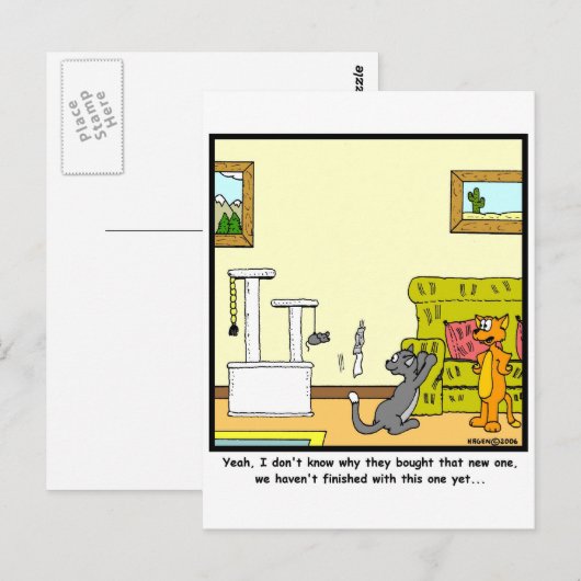 Scratch-post Briefkaart (Voorkant / Achterkant)