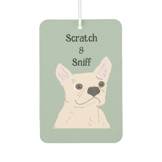 Scratch & Sniff, cute dog, Luchtverfrisser (Voorkant)