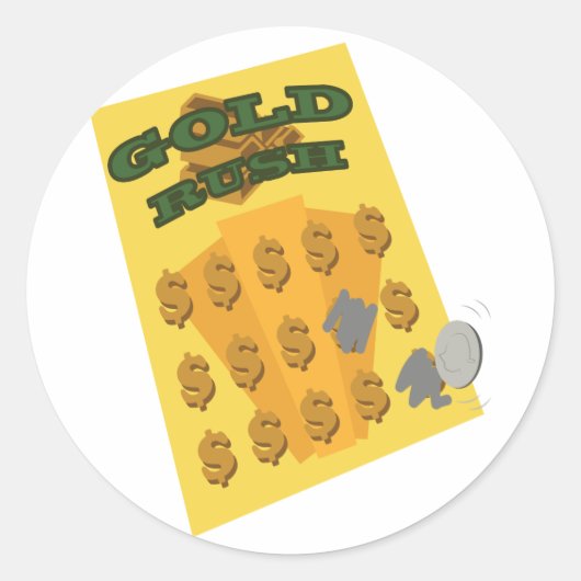 Scratch uit ronde sticker (Voorkant)