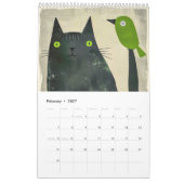 Scratch & Whiskers – Grafische kattenkalender 2027 Kalender (Feb 2027)