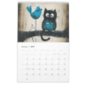 Scratch & Whiskers – Grafische kattenkalender 2027 Kalender (Jan 2027)