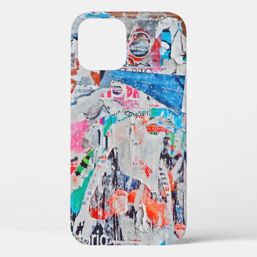 Scratched advertentiestextuur, achtergrond, poster Case-Mate iPhone case (Achterkant)