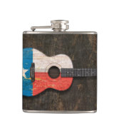 Scratched and Worn Texas Flag Acoustic Guitar Heupfles (Voorkant)