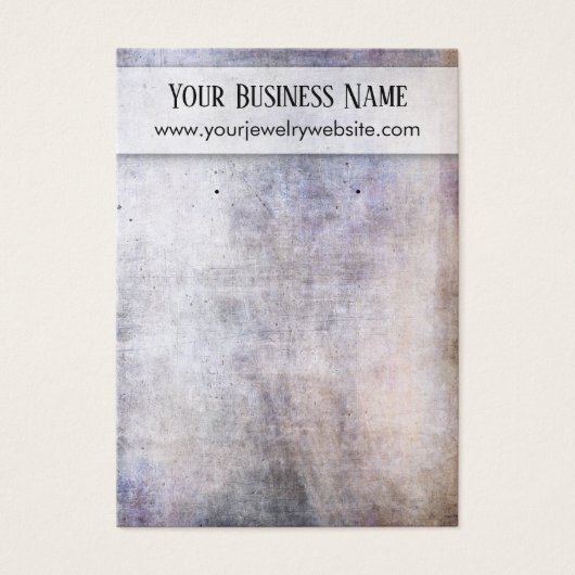 Scratched Brown Paars Earring Holder Display Kaart (Voorkant)