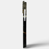 Scratched dark satin texture rumpled virtual cloth Case-Mate iPhone case (Achterkant / Links)