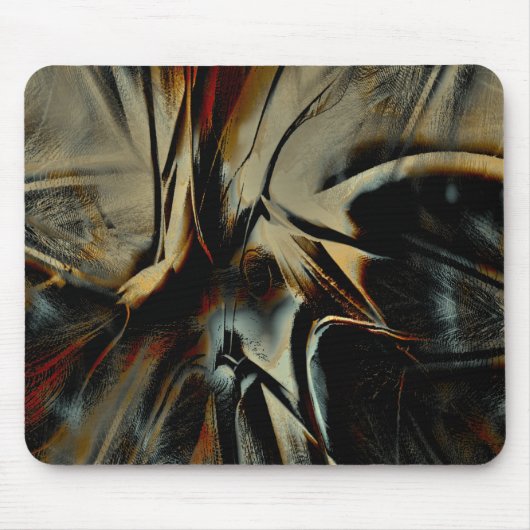 Scratched dark satin texture rumpled virtual cloth muismat (Voorkant)