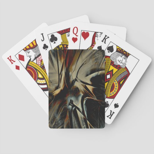 Scratched dark satin texture rumpled virtual cloth pokerkaarten (Achterkant)