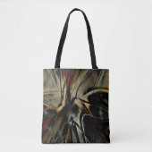 Scratched dark satin texture rumpled virtual cloth tote bag (Voorkant)